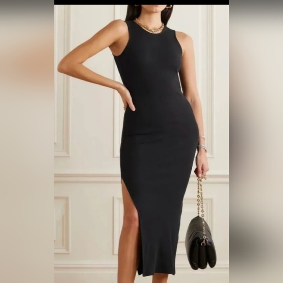 Final Touch Sage Green Sleeveless Maxi Dress With Slits On Both Sides - Picture 10 of 10